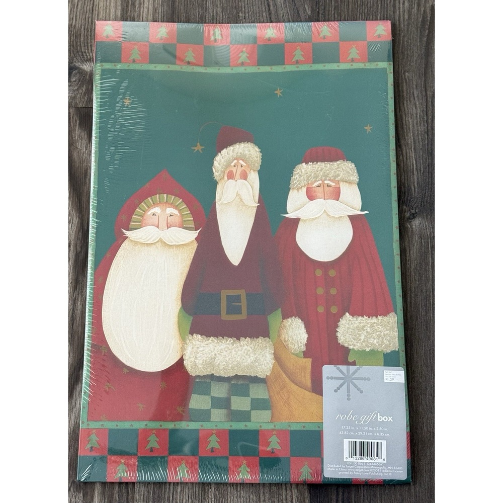 Vintage Y2K Christmas Holiday Robe Gift Set Of 3 Boxes 17.35x11.5x2.5 Wrapping